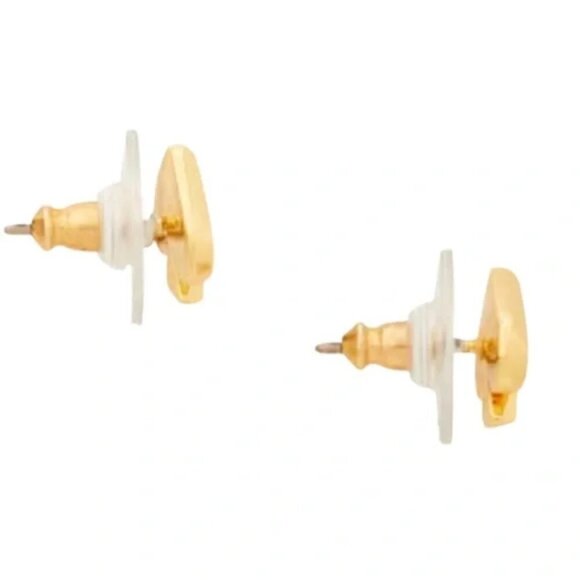 KATE SPADE • White Everyday Spade Enamel Earrings - Picture 3 of 4